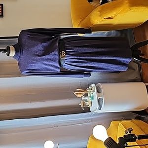Vintage 80s Blue/Purple Sweater Dress